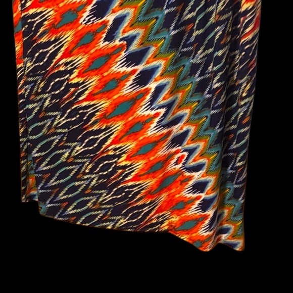 Bisou Bisou Multicolor Zigzag Maxi Dress - Picture 6 of 14